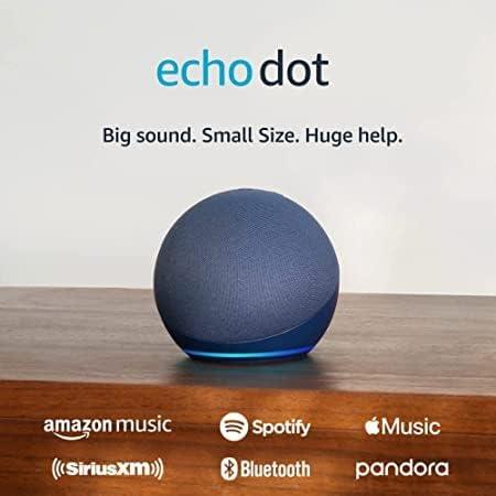imageAmazon Echo Dot Vibrant sounding Alexa speaker Great for bedrooms dining rooms and offices CharcoalDeep Sea Blue