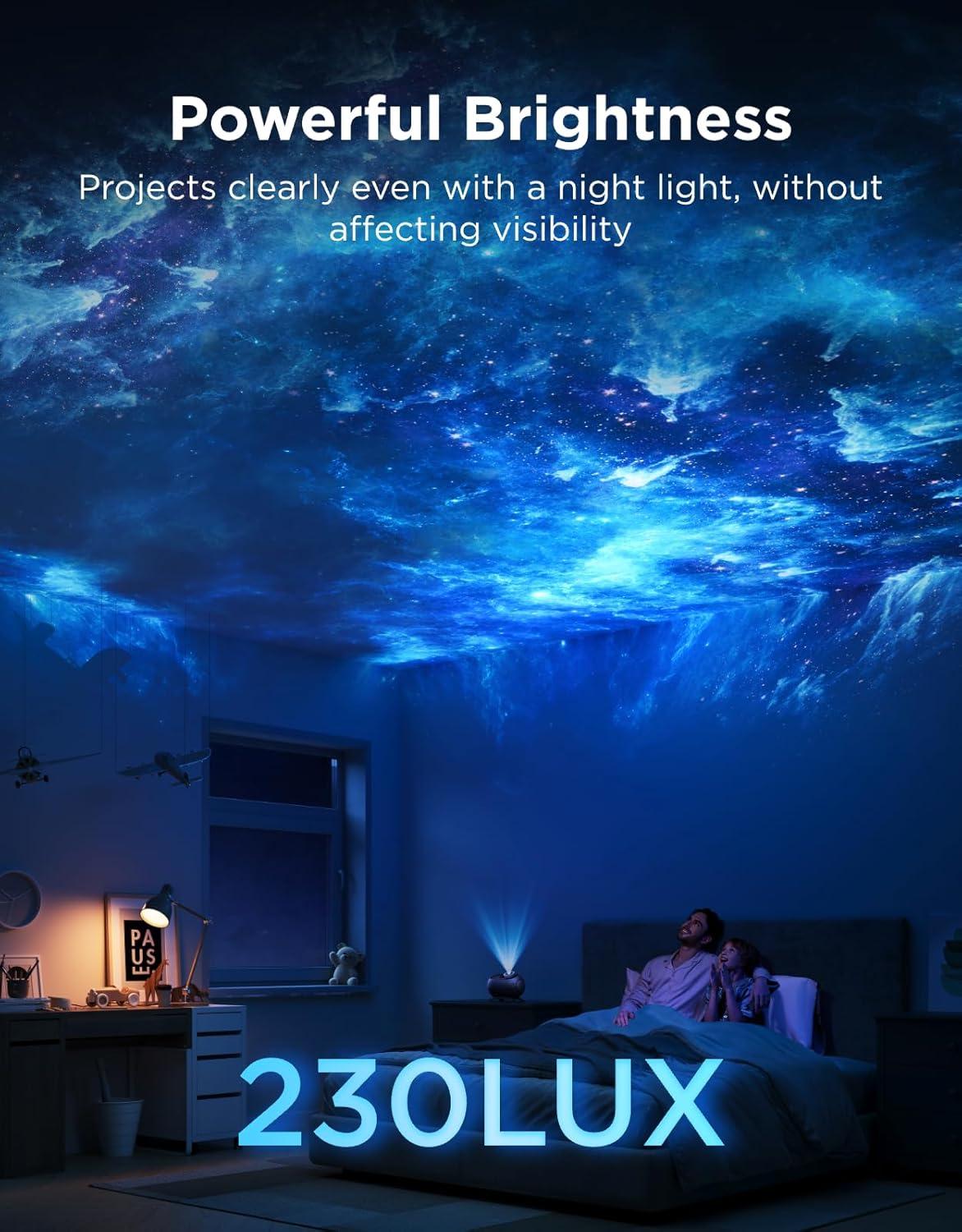 imageGovee Galaxy Light Star Projector 2 Pro 4 Megapixel HD Lens Planetarium Projector work with Matter Night Light Projector with 20 Preset Scenes Star LED Lights Projector Room Decor Gift for Kids