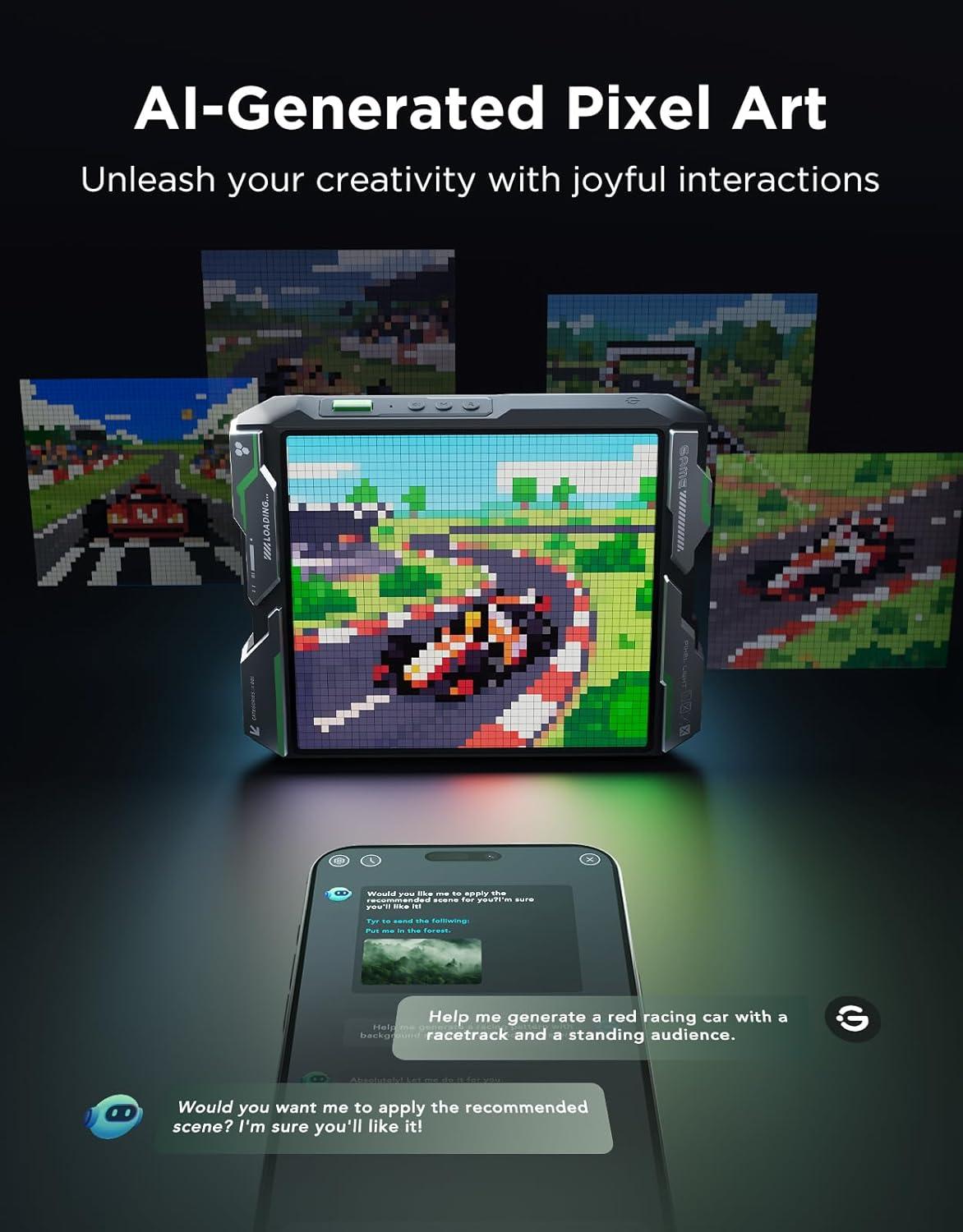imageGovee Gaming Pixel Light RGBIC LED Panel with Realtime Info Display 150 Scene Modes ampamp DIY Options Smart Pixel Lights WiFi Only Works with Alexa Ideal for Game Room Decor 52x32 Pixels728591