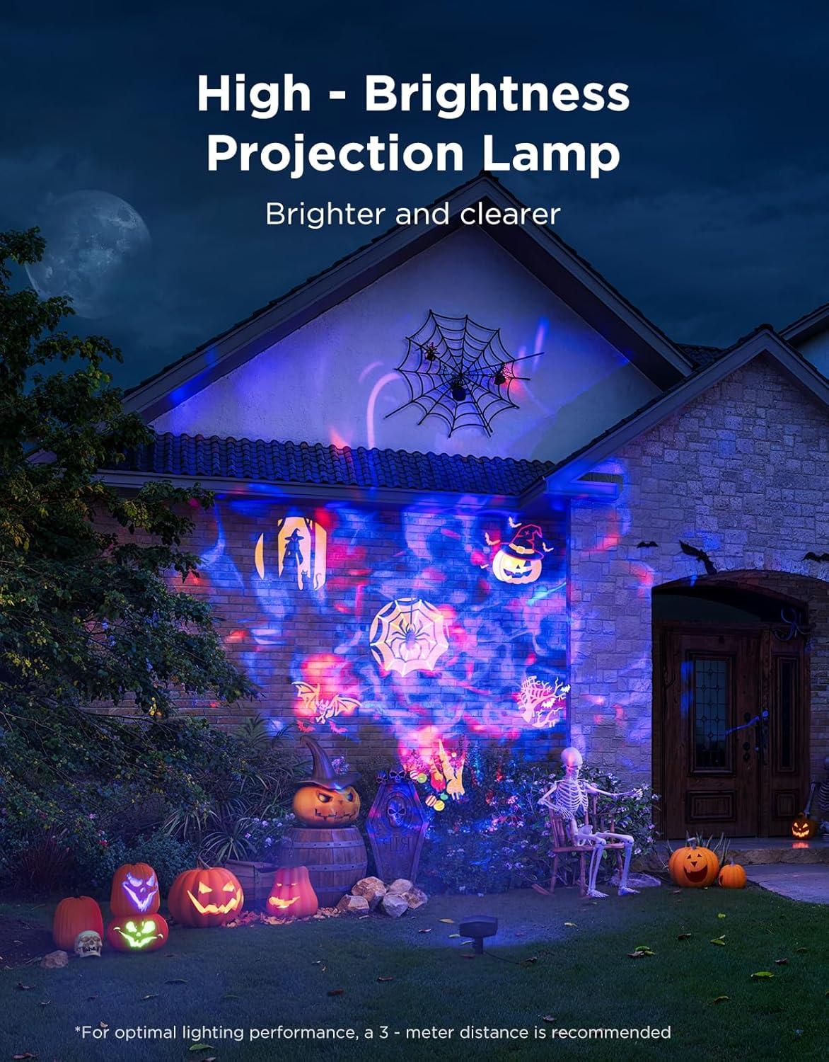 imageGovee Outdoor Decoration Projector Light 20W LED Snowflake Projector IP67 Waterproof 180 Rotation 20 HD Effects ampamp 58 Scene Modes with App Control Works with Alexa Google Assistant Matter