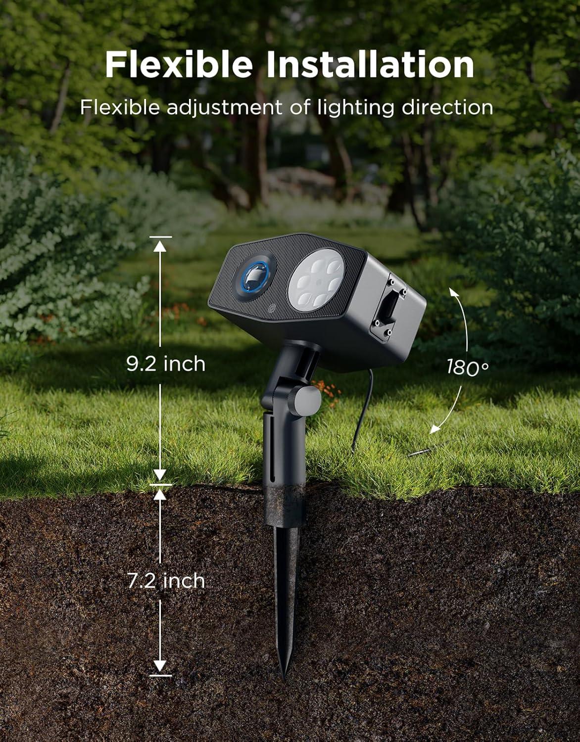 imageGovee Outdoor Decoration Projector Light 20W LED Snowflake Projector IP67 Waterproof 180 Rotation 20 HD Effects ampamp 58 Scene Modes with App Control Works with Alexa Google Assistant Matter