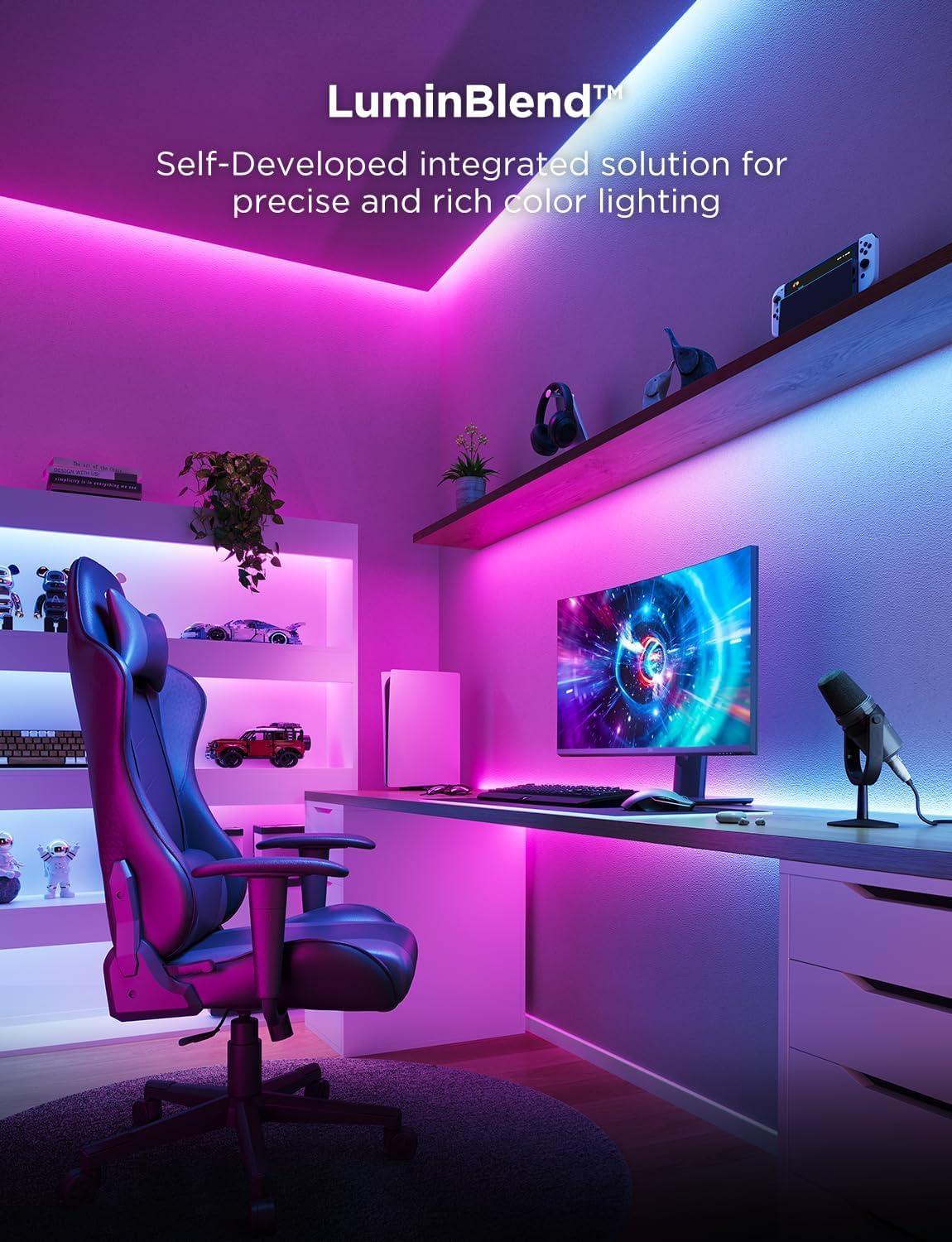 imageGovee RGBIC Strip Light 2 Pro with Matter 164ft Smart LED Strip Lights Work with Alexa and Google Assistant DIY Color Changing Light Strip LED Lights for Bedroom Cabinet Party Home Decor656ft