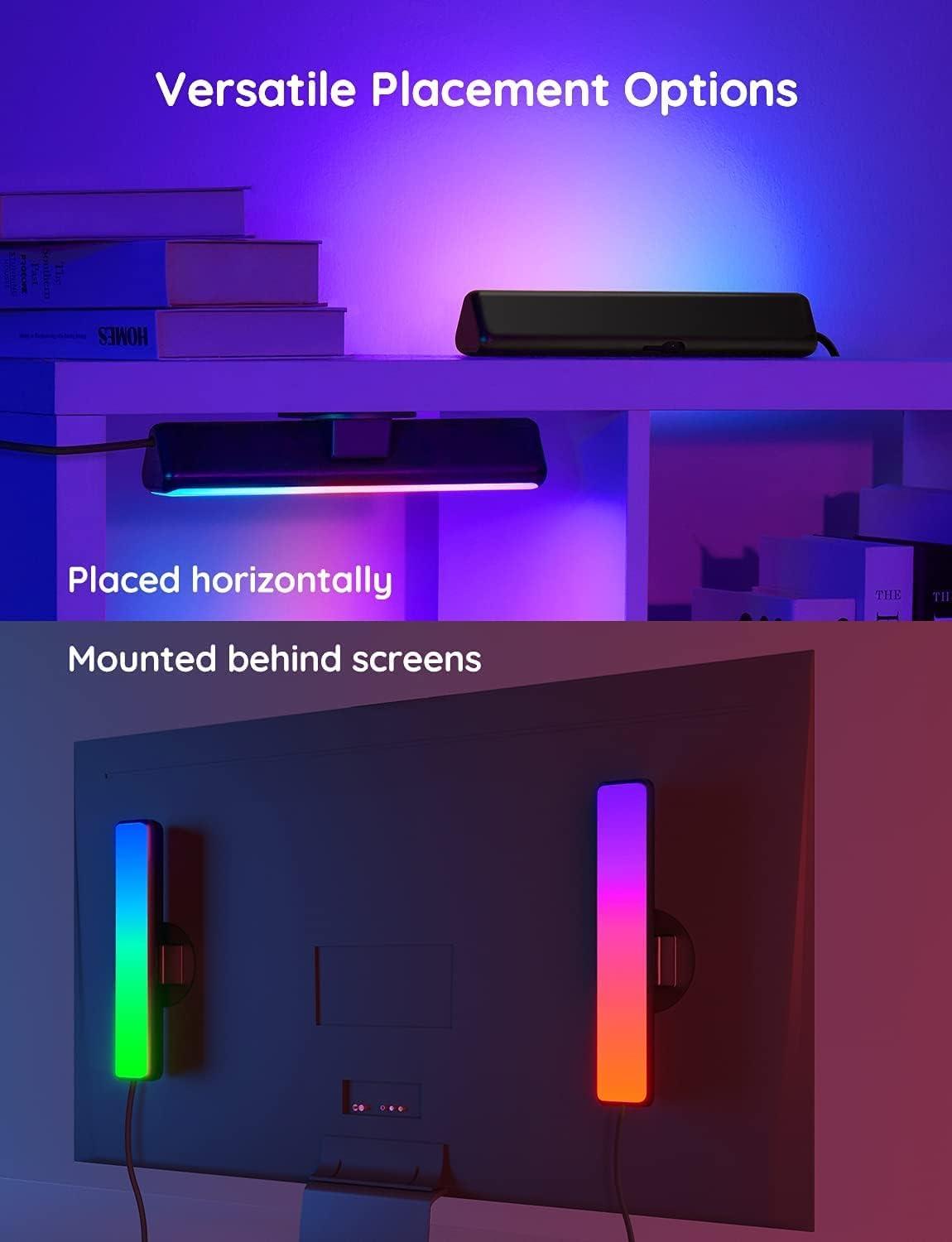 imageGovee Smart LED Light Bars Work with Alexa and Google Assistant RGBICWW WiFi TV Backlights with Scene and Music Modes for Gaming Pictures PC Room Decoration