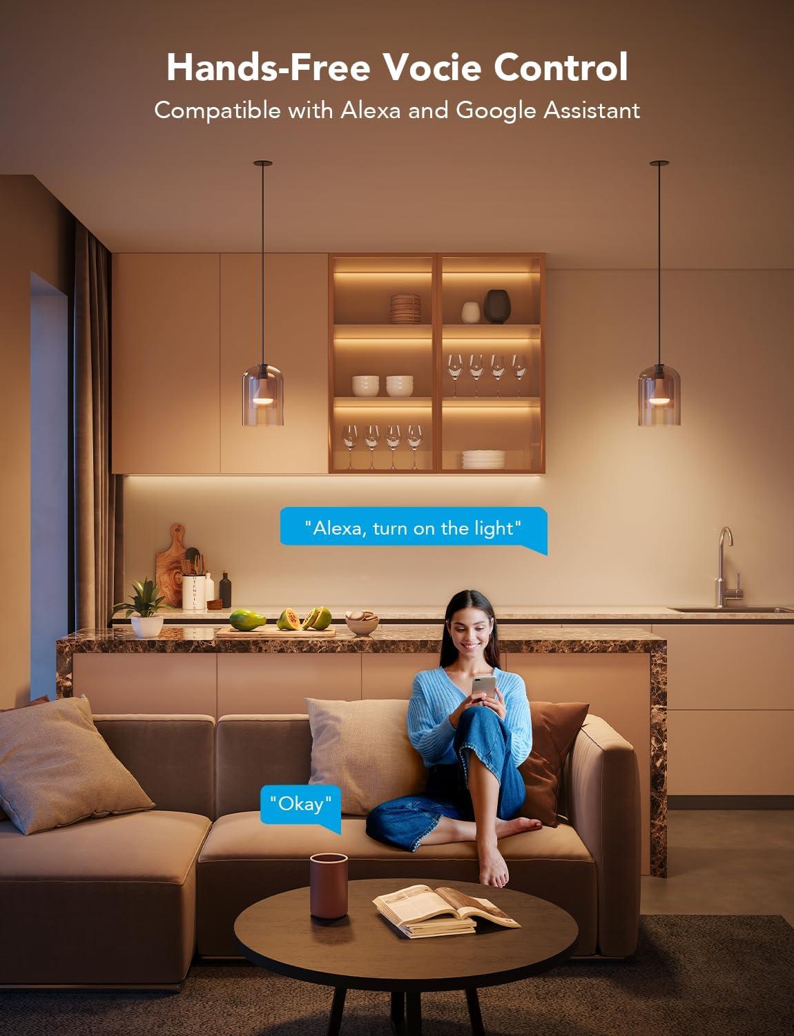 imageGovee Smart Light Bulbs 1200 Lumens Dimmable BR30 Bulbs RGBWW Color Changing Light Bulb Flood Light Bulbs Work with Alexa Google Assistant WiFi ampamp Bluetooth LED Bulbs Music Sync 2 Pack6