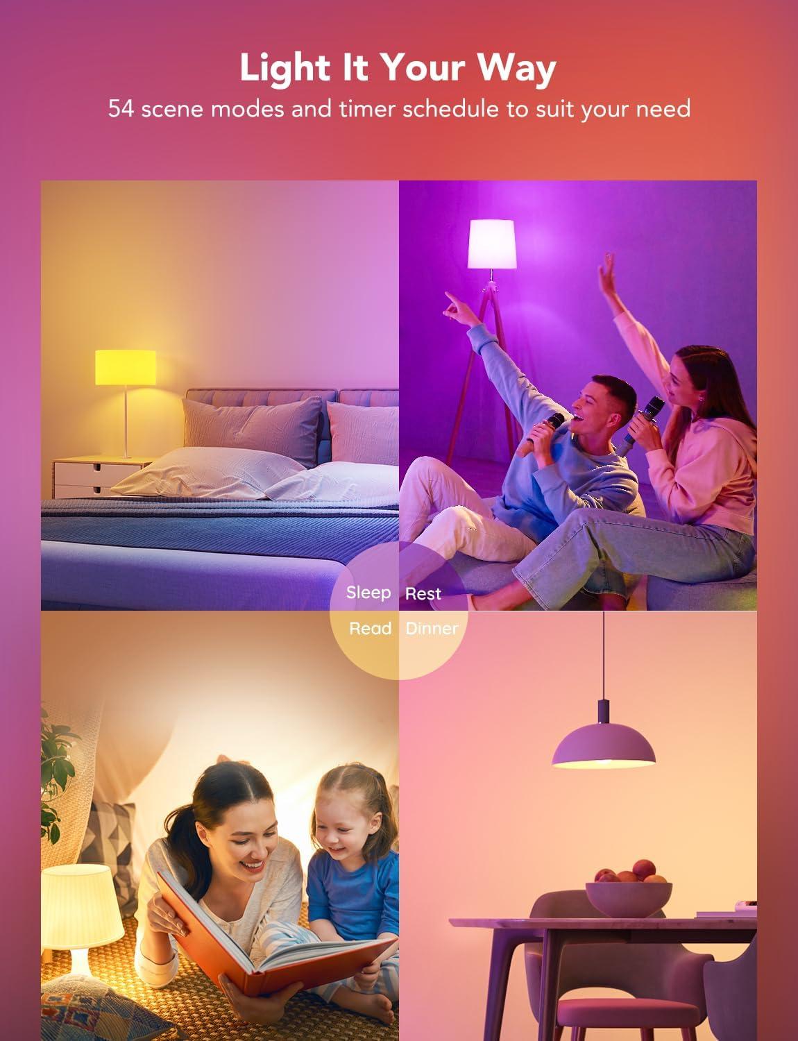 imageGovee Smart Light Bulbs 1200 Lumens Dimmable BR30 Bulbs RGBWW Color Changing Light Bulb Flood Light Bulbs Work with Alexa Google Assistant WiFi ampamp Bluetooth LED Bulbs Music Sync 2 Pack6