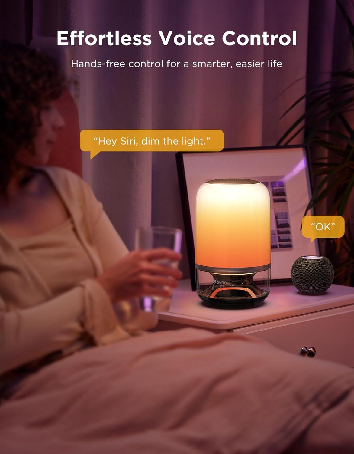 imageGovee Table Lamp 2 Pro x Sound by JBL Smart Cordless Table Lamp with Speaker MusicLight Sync 16 Music Modes ampamp 100 Scene Modes Work with Matter DIY Customized Rechargeable Desk Lamp for Bedroom