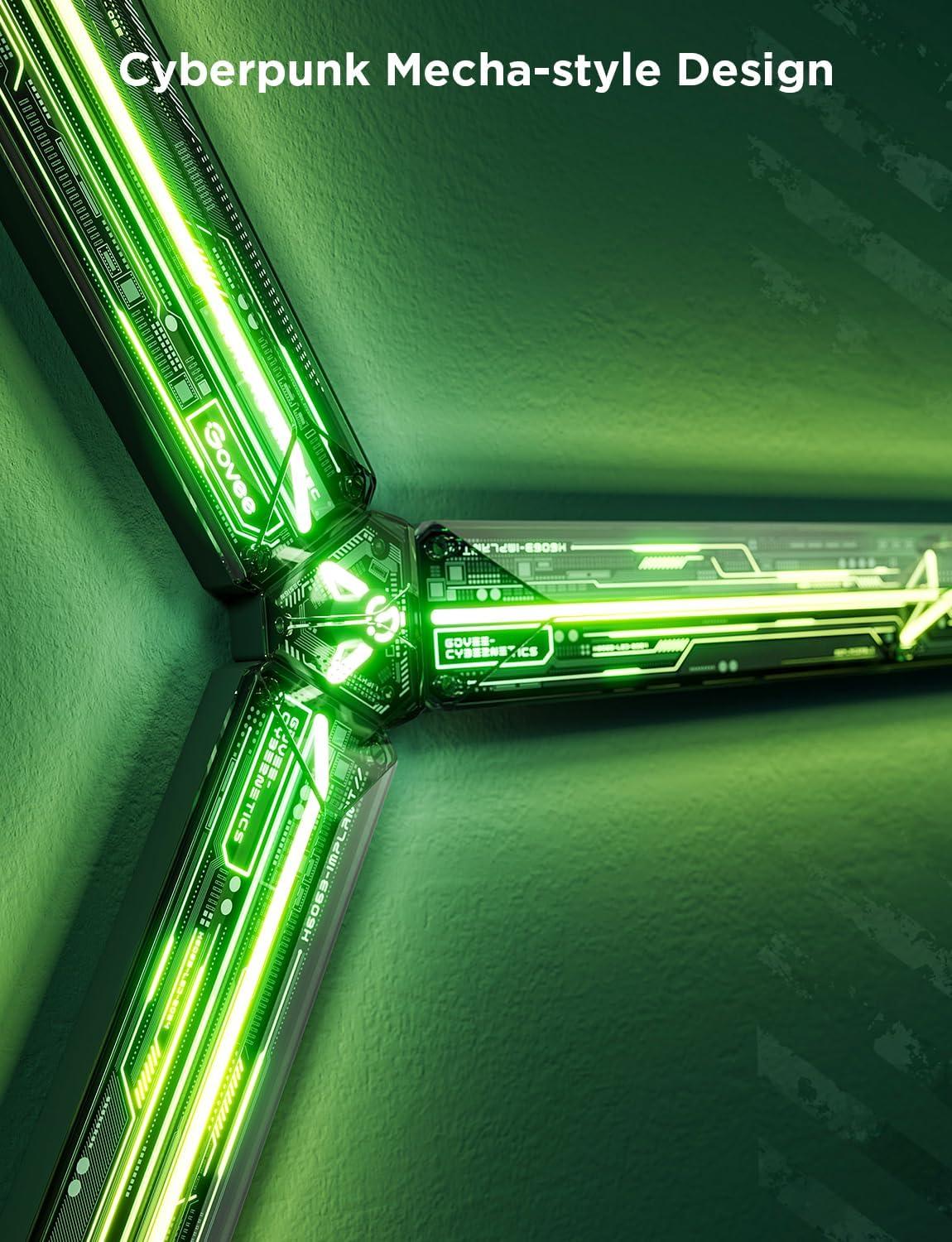 imageGovee x Evangelion Gaming Wall Light RGBIC Glide Wall Light Work with Matter Alexa and Google Assistant DIY Customized LED Wall Lighting Effects and ShapesGaming Light Bar for Gaming Room3Pcs1Connector