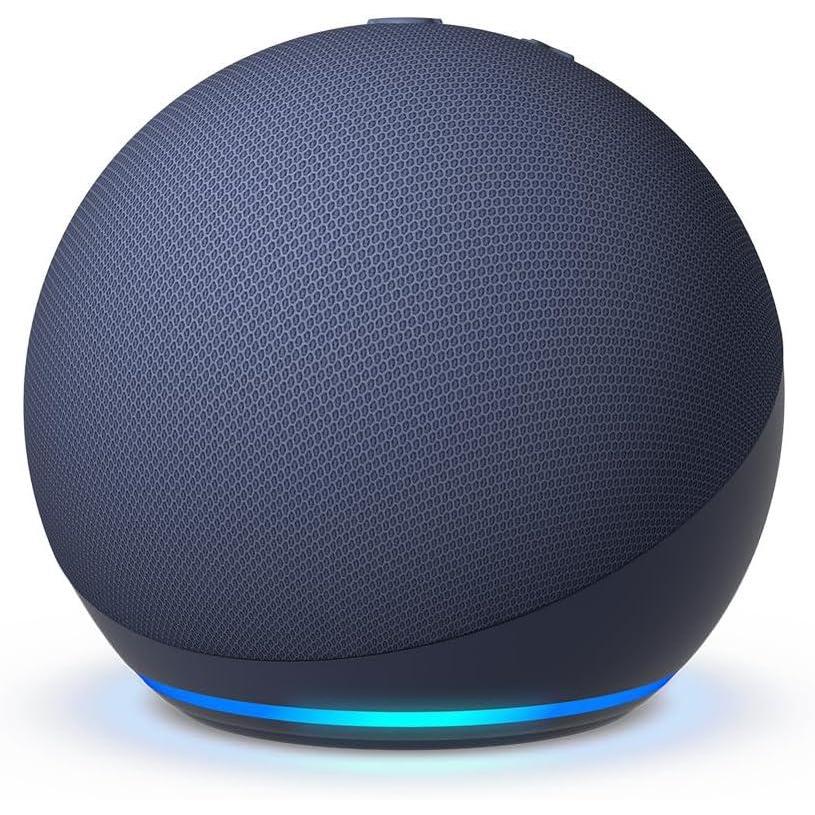 imageAmazon Echo Dot Vibrant sounding Alexa speaker Great for bedrooms dining rooms and offices CharcoalDeep Sea Blue