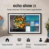 imageAmazon Echo Show 21 newest model Full HD 21quot kitchen hub for home organization with builtin Fire TV and Alexa21inch