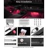 imageGovee Car LED Lights Smart Car Interior Lights with App Control RGB Lights with DIY Mode and Music Mode 2 Lines Design LED Lights for Cars with Car Charger 12V