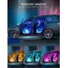 imageGovee Car LED Lights Smart Car Interior Lights with App Control RGB Lights with DIY Mode and Music Mode 2 Lines Design LED Lights for Cars with Car Charger 12V