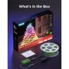 imageGovee Christmas Lights 2 RGBWIC 99FT 300LEDs Holiday String Lights with Shape Mapping Function Smart LED Decoration for Indoor Outdoor Tree 130 Preset Scenes Voice and APP Control Green WireGreen