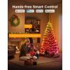 imageGovee Christmas Lights 2 RGBWIC 99FT 300LEDs Holiday String Lights with Shape Mapping Function Smart LED Decoration for Indoor Outdoor Tree 130 Preset Scenes Voice and APP Control Green WireGreen