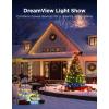 imageGovee Christmas Lights 2 RGBWIC 99FT 300LEDs Holiday String Lights with Shape Mapping Function Smart LED Decoration for Indoor Outdoor Tree 130 Preset Scenes Voice and APP Control Green WireClear