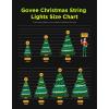 imageGovee Christmas Lights 2 RGBWIC 99FT 300LEDs Holiday String Lights with Shape Mapping Function Smart LED Decoration for Indoor Outdoor Tree 130 Preset Scenes Voice and APP Control Green WireClear
