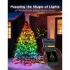 imageGovee Christmas Lights 2 RGBWIC 99FT 300LEDs Holiday String Lights with Shape Mapping Function Smart LED Decoration for Indoor Outdoor Tree 130 Preset Scenes Voice and APP Control Green WireClear