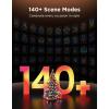 imageGovee Christmas Sparkle String Lights 66ft RGBWIC String Lights with 250 BulletHead LEDs AppControlled 140 Scene Modes Shape Mapping Music Sync Works with Alexa Indoor Holiday Decorations99ft