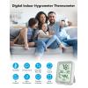 imageGovee Digital Hygrometer Indoor Thermometer Room H5075 Bluetooth Temperature Humidity Meter with 164ft Remote App Control Notification Alerts 2 Years Data Storage Export for Bedroom Wine CellarGrey