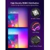 imageGovee Envisual TV LED Backlight T2 with Dual Cameras 118ft RGBIC WiFi LED Strip Lights for 5565 inch TVs Double Strip Light Beads for Home Decorations Smart App Control Music Sync118FT for 5565 TV