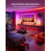 imageGovee Envisual TV LED Backlight T2 with Dual Cameras 118ft RGBIC WiFi LED Strip Lights for 5565 inch TVs Double Strip Light Beads for Home Decorations Smart App Control Music Sync118FT for 5565 TV