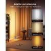 imageGovee Floor Lamp 2 with Matter RGBIC Warm Cool White LED Alexa Compatible 1725lm Music Sync Scene Modes Smart Floor Lamp for Living Room Bedroom Silver1 PackSilver