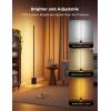 imageGovee Floor Lamp 2 with Matter RGBIC Warm Cool White LED Alexa Compatible 1725lm Music Sync Scene Modes Smart Floor Lamp for Living Room Bedroom Silver1 PackBlack