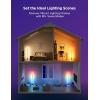 imageGovee Floor Lamp 2 with Matter RGBIC Warm Cool White LED Alexa Compatible 1725lm Music Sync Scene Modes Smart Floor Lamp for Living Room Bedroom Silver1 PackBlack