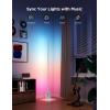 imageGovee Floor Lamp 2 with Matter RGBIC Warm Cool White LED Alexa Compatible 1725lm Music Sync Scene Modes Smart Floor Lamp for Living Room Bedroom Silver1 PackSilver