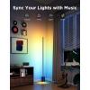 imageGovee Floor Lamp 2 with Matter RGBIC Warm Cool White LED Alexa Compatible 1725lm Music Sync Scene Modes Smart Floor Lamp for Living Room Bedroom Silver1 PackBlue