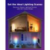 imageGovee Floor Lamp 2 with Matter RGBIC Warm Cool White LED Alexa Compatible 1725lm Music Sync Scene Modes Smart Floor Lamp for Living Room Bedroom Silver1 PackBlue