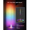 imageGovee Floor Lamp 2 with Matter RGBIC Warm Cool White LED Alexa Compatible 1725lm Music Sync Scene Modes Smart Floor Lamp for Living Room Bedroom Silver1 PackSilver