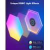 imageGovee Glide Hexa Light Panels RGBIC Hexagon LED Wall Lights WiFi Smart Home Creative Wall Lights with Music Sync Works with Alexa Google Assistant for Indoor Gaming Decor 10 Pack10 panels