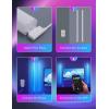 imageGovee Glide LED Wall Lights RGBIC Wall Lights Works with Alexa and Google Assistant Smart Glide Lively Light Bars for Gaming Room and Streaming Multicolor Glide Sconces 6 pcs6 Pcs