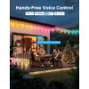 imageGovee Icicle Lights Smart RGBIC Christmas Lights for Outside 66ft with 800 LEDs Christmas Icicle Light for Outdoor IP67 Waterproof Music Sync Voice Control 78 Scene Modes for Holiday Decor66ft