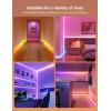 imageGovee Neon Rope Light for Wall Lining LED Rope Lights Work with Matter Google Assistant Alexa 164ft RGBIC Strip Lights with Smart App Control and Music Sync for Living Room Bedroom Wall Corners