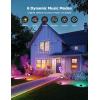 imageGovee Outdoor Flood Lights 2 RGBIC Warm Cold White LED Lights for Outdoor Decorations 50 Scene Modes Landscape Lighting Upgrated IP66 with App Control Wired 4 Pack4 pack