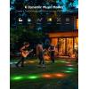 imageGovee Outdoor Ground Lights 2 50ft Patio Decorations 15 Pack RGBIC Pathway Lights with 100LM Warm White IP67 Waterproof 63 Scene Modes Works with Alexa Google Assistant50ft