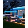 imageGovee Outdoor LED Strip Lights 984ft Smart Outdoor Lights Work with Alexa and Google Assistant App Control IP65 Waterproof RGBIC Lights for Patio Eave Party Decorations984ft