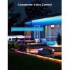 imageGovee Outdoor LED Strip Lights RGBIC with Warm and Cold White 328ft 24G WiFi Smart Outdoor Lights IP65 Waterproof Work with Alexa and Google Assistant App Control for Porch Patio Eave Party656 ft