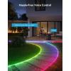 imageGovee Outdoor Neon Rope Lights 328ft RGBIC IP67 Waterproof Patio Decorations with 64 Scene Modes Music Sync Flexible LED Outdoor Lights Neon Lights Work with Alexa Google Assistant328ft