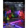 imageGovee Outdoor Neon Rope Lights 328ft RGBIC IP67 Waterproof Patio Decorations with 64 Scene Modes Music Sync Flexible LED Outdoor Lights Neon Lights Work with Alexa Google Assistant328ft