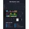 imageGovee Outdoor Net Lights 28  94ft with RGBIC and DIY Functions 480 LEDs Smart Net Lights with 64 Modes for Bush Patio Decor IP65 Waterproof Compatible with Alexa ampamp Google Assistant Green Wire2894ft
