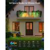 imageGovee Outdoor Net Lights 28  94ft with RGBIC and DIY Functions 480 LEDs Smart Net Lights with 64 Modes for Bush Patio Decor IP65 Waterproof Compatible with Alexa ampamp Google Assistant Green Wire2894ft