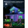 imageGovee Outdoor Net Lights 28  94ft with RGBIC and DIY Functions 480 LEDs Smart Net Lights with 64 Modes for Bush Patio Decor IP65 Waterproof Compatible with Alexa ampamp Google Assistant Green Wire2847ft