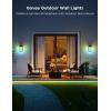 imageGovee Outdoor Wall Light 1500LM Smart RGBIC Porch Lights Outdoor with 45 Scene Modes IP65 Waterproof for Outdoor Decor DIY Lighting Effects Works with Alexa Google Assistant and Matter 2 Pack2