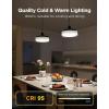 imageGovee Pendant Light for Kitchen Island ThreeLayer RGBIC Smart Lighting Matter Compatible 1300LM 2700K6500K Dimmable Black Hanging Light Fixture Works with Alexa Adjustable Height for Dining Room