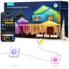 imageGovee Permanent Outdoor Lights 2 100ft RGBIC Outdoor Lights with 72 LED Lights IP67 Waterproof 100 Scene Modes with 40lm White for Outdoor Decorations Works with Alexa Google Assistant WhiteWhite