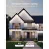 imageGovee Permanent Outdoor Lights 2 100ft RGBIC Outdoor Lights with 72 LED Lights IP67 Waterproof 100 Scene Modes with 40lm White for Outdoor Decorations Works with Alexa Google Assistant WhiteWhite