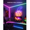 imageGovee RGBIC Gaming Lights 10ft Neon Rope Lights Soft Lighting for Gaming Desks LED Strip Lights Syncing with Razer Chroma Support Cutting Smart App Control Music Sync Adapter Only 24G WiFi164ft
