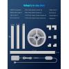imageGovee RGBIC LED Strip Lights 164ft with Covers Smart LED Lights for Bedroom Work with Alexa and Google Assistant LED Diffuser Channel with Srtip Lights Skirting Lines Studio Cabinet164ft